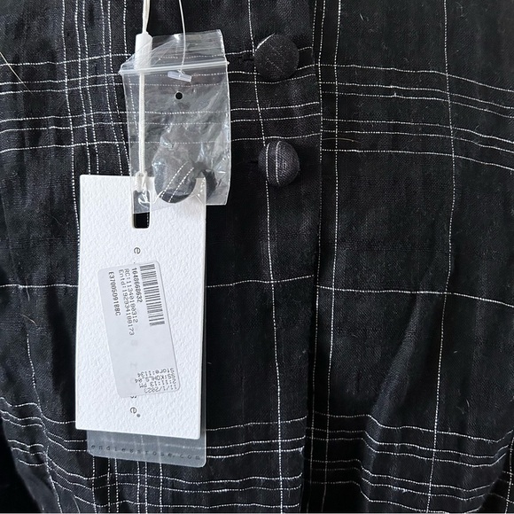 NWT Endless Rose Check Linen Dress - Picture 5 of 10